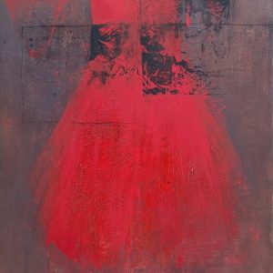 Robe rouge fond bordeau