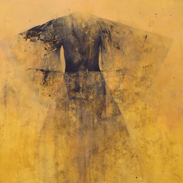 Robe fond jaune