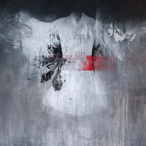 Kimono blanc obi rouge