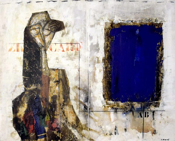 Femme et bleu