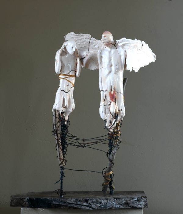 Man and angel
