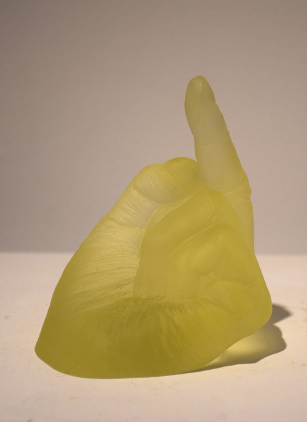 Study of perspective in glass - transparent yellow