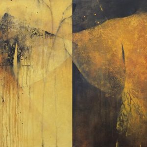 Diptyque doré et noir