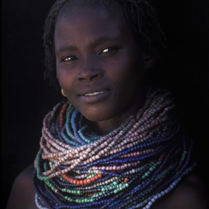 Ethiopie - Femme Mursi. Basse vallée de l'Omo.