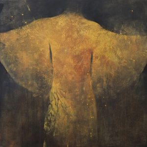 Diptyque doré et noir partie droite