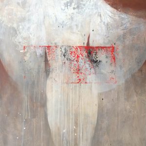 Les bras ouverts fond brun